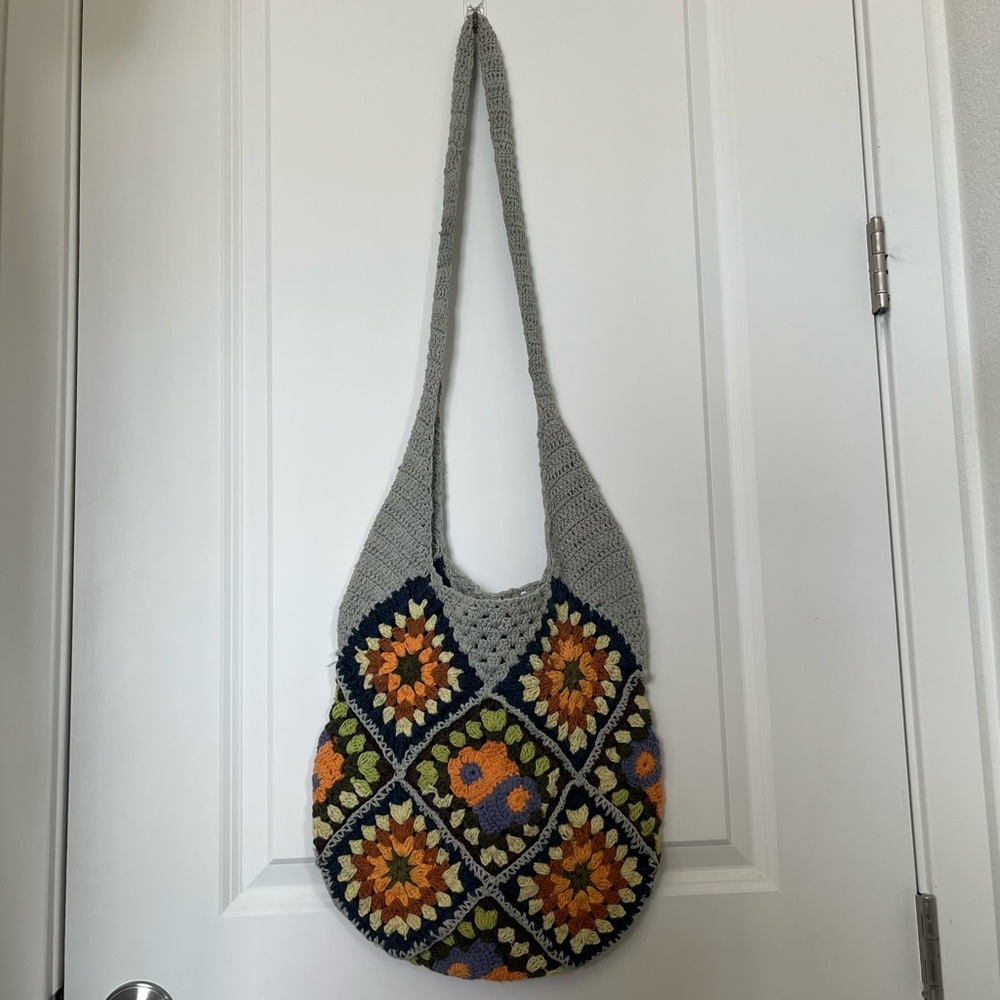 Urban Outfitters Crocheted Granny Square Bag - Multi Color